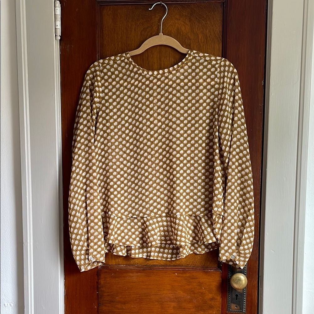 Loft mustard blouse